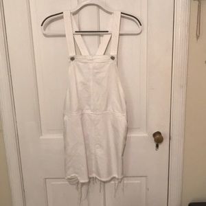 Blank NYC white overall dress